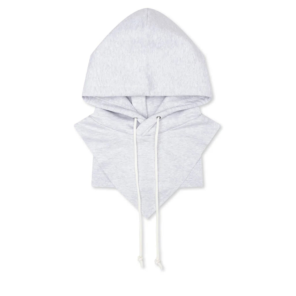 Adidas x Bad Bunny Heavy Crew Neck Hooded Balaclava Sweatshirt Light Grey Heather