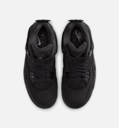 Air Jordan 4 Retro Black Cat Grade School Lifestyle Shoe Black Black Light Graphite Limit One Per Customer