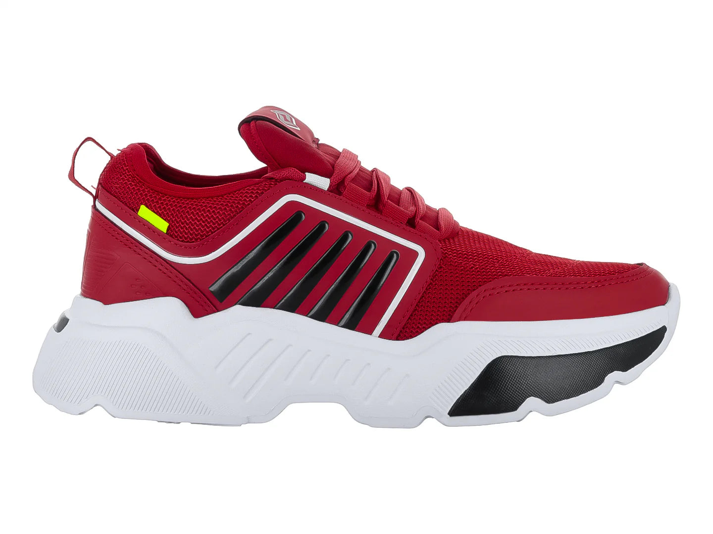 Tenis Casuales THENTIC Rojo y Blanco para Mujer