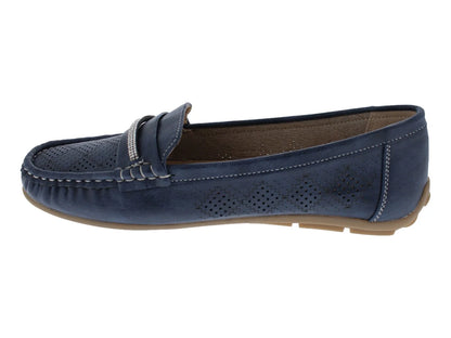 Mocasines Comfort Fit Azul para Mujer