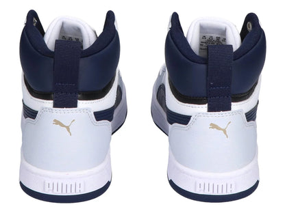 Tenis PUMA Caven 20 Mid Blanco y Negro para Niño