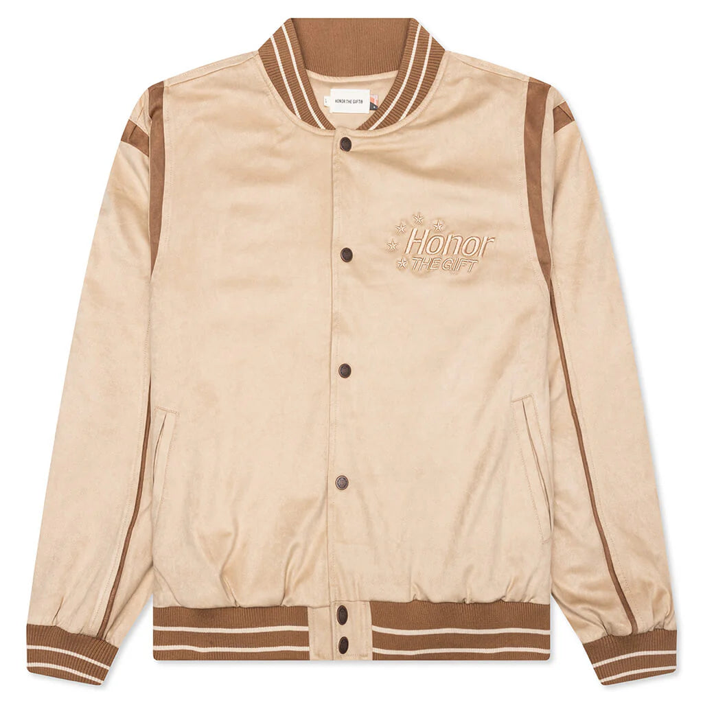 Oil Head Varsity Tan