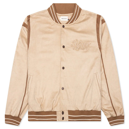 Oil Head Varsity Tan
