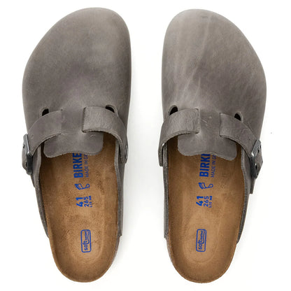 Wide Boston Soft Footbed Iron