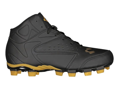 Tenis Charly para Béisbol Negro con Dorado para Hombre