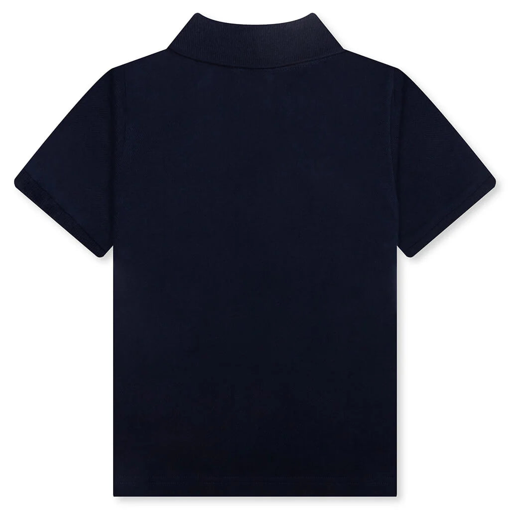 Kids One Point Polo Shirt Navy
