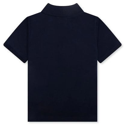 Kids One Point Polo Shirt Navy