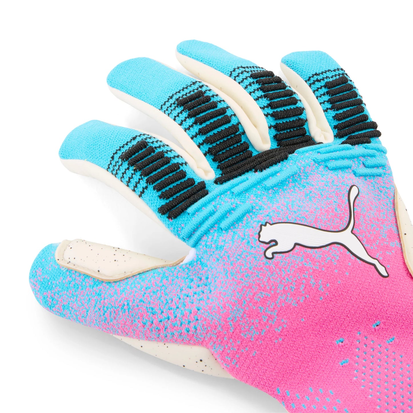 PUMA Future Ultimate NC Goalkeeper Soccer Gloves Blue Pink White