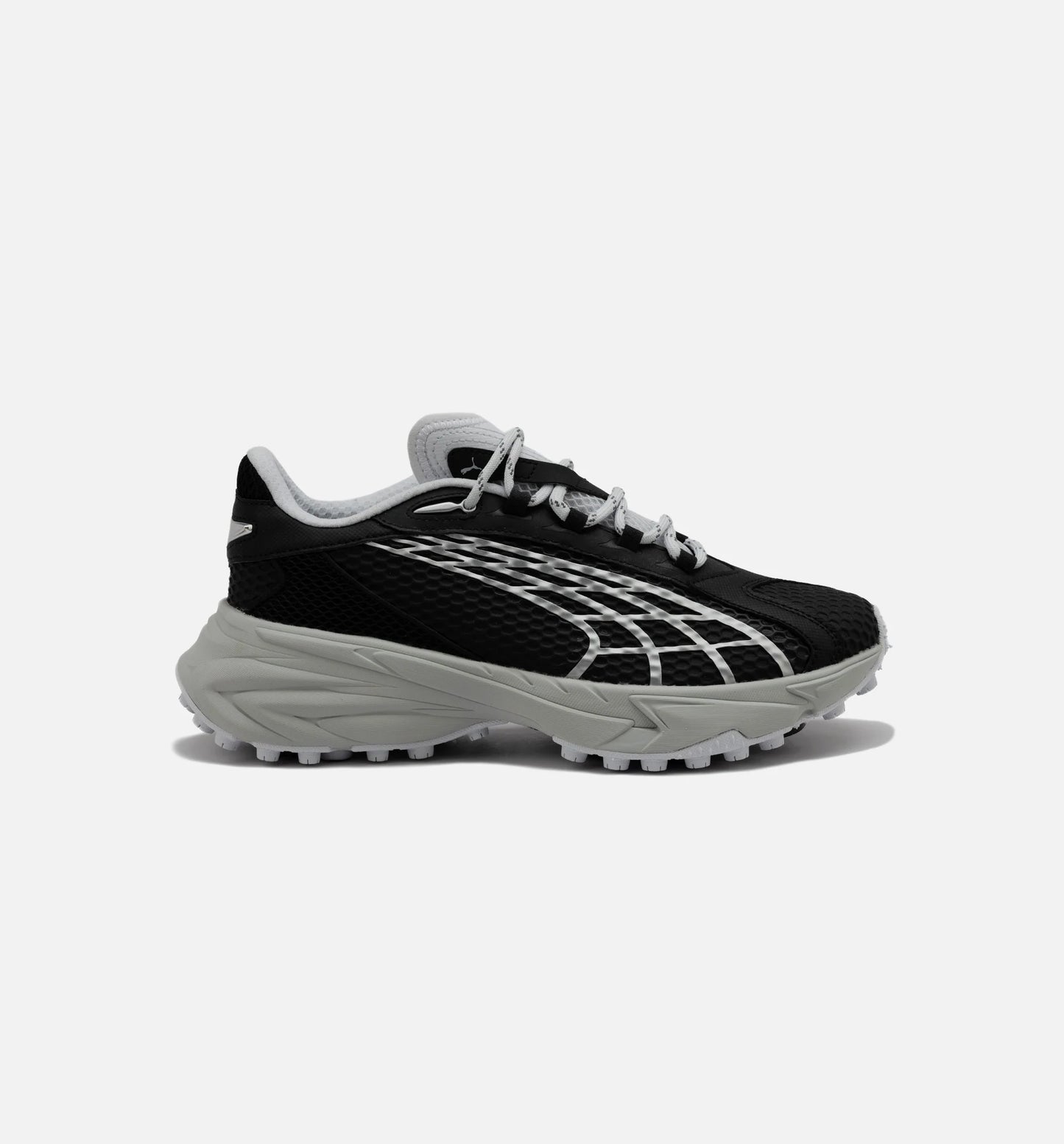 Spirex Speed Mens Running Shoe Black Silver Mist