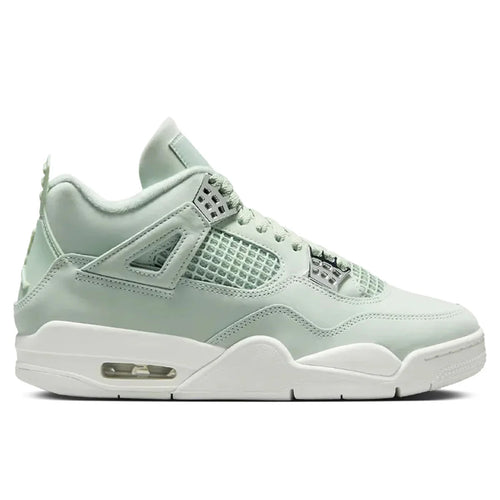 Womens Air Jordan 4 Retro Abundance Seafoam Sail Metallic Silver