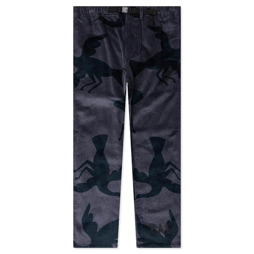 Clipped Wings Corduroy Pants Greyish Blue