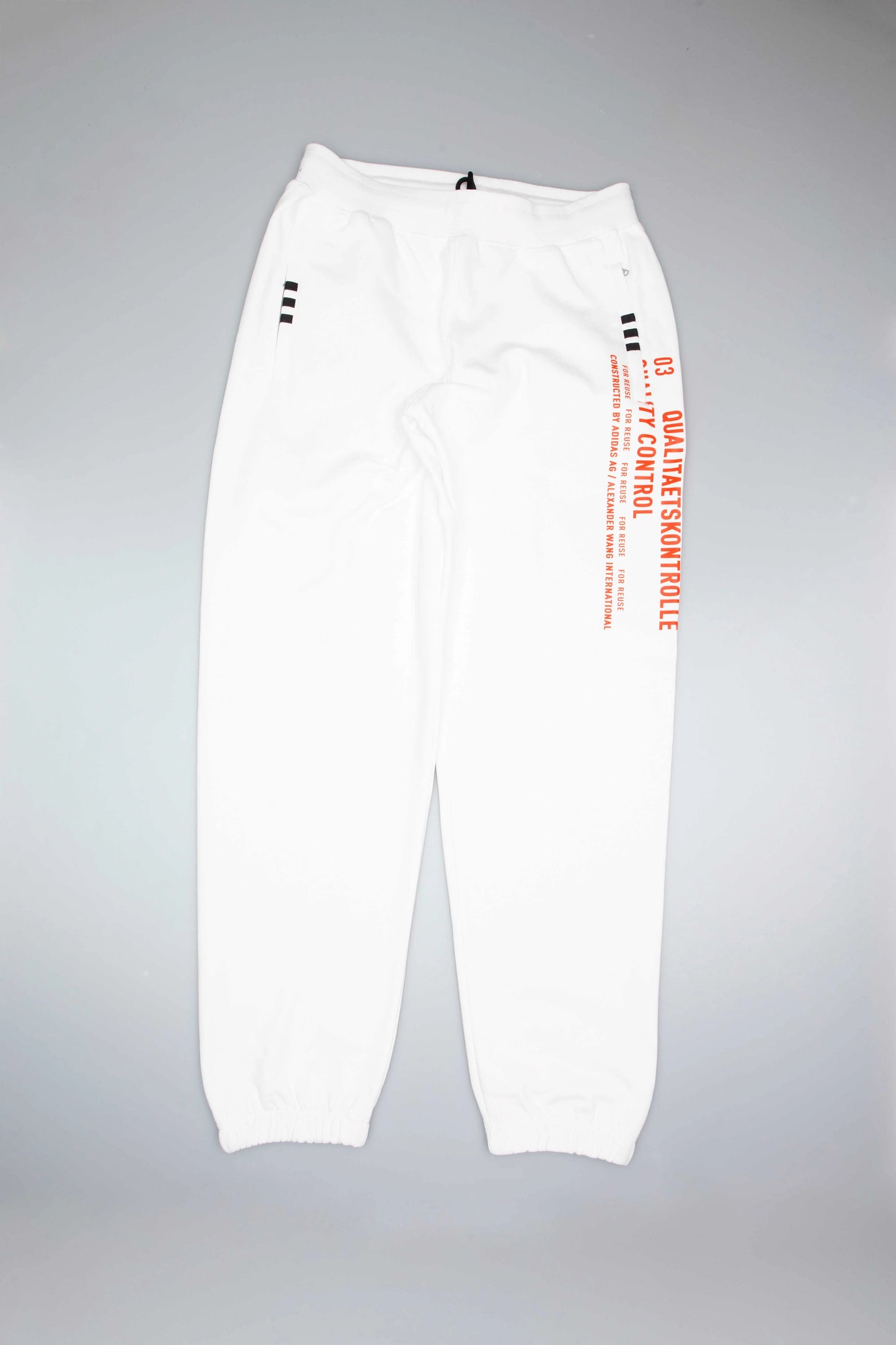 adidas Original by Alexander Wang Graphic Mens Jogger Pants White Red