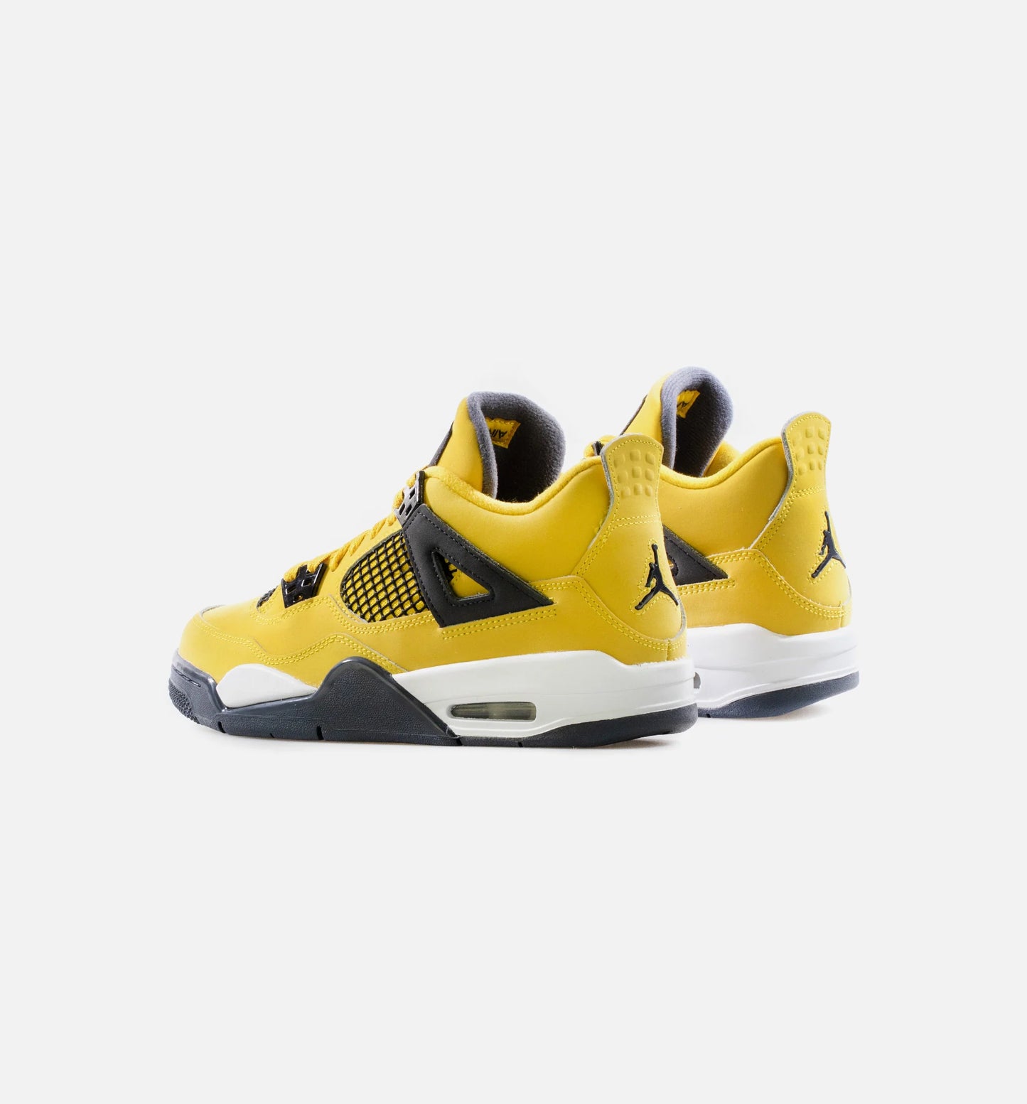 Air Jordan 4 Retro Lightning Grade School Lifestyle Shoe Tour Yellow White Dark Blue Grey Limit One Per Customer