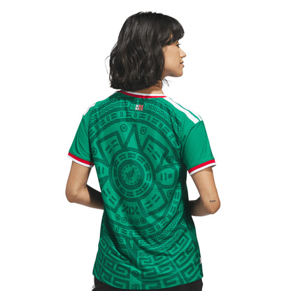 adidas Mexico Home Authentic Womens Soccer Jersey Green