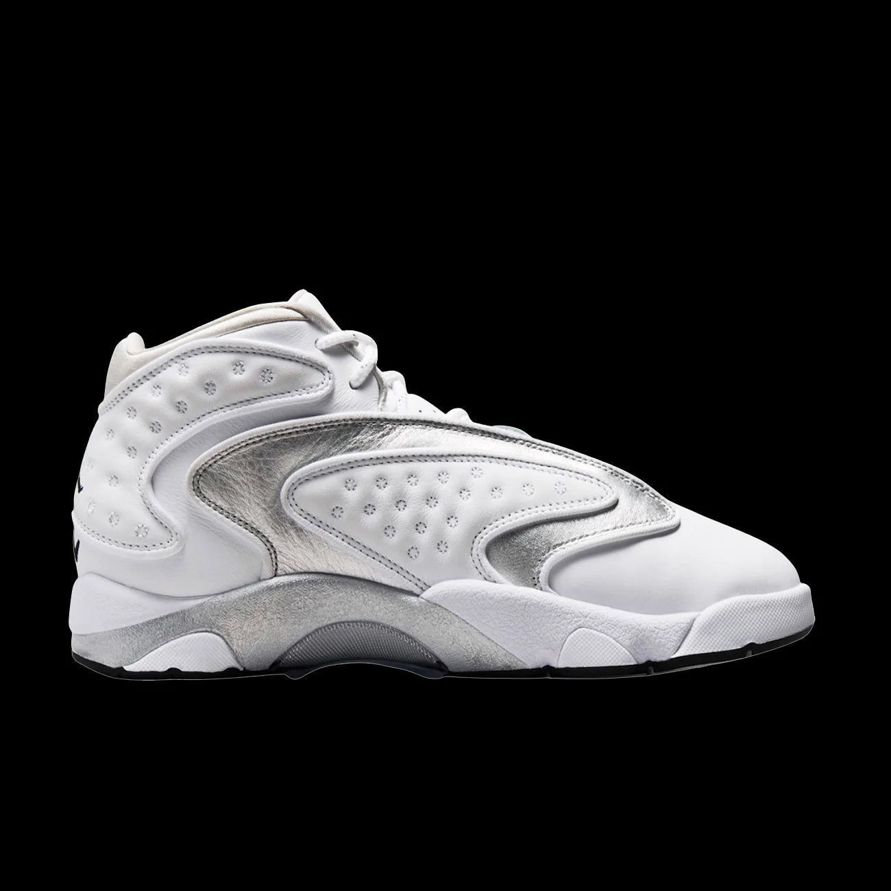 WMNS Air Jordan OG White Metallic Silver Black