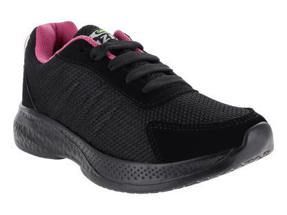 Tenis GIZER Negro con Fucsia para Niña