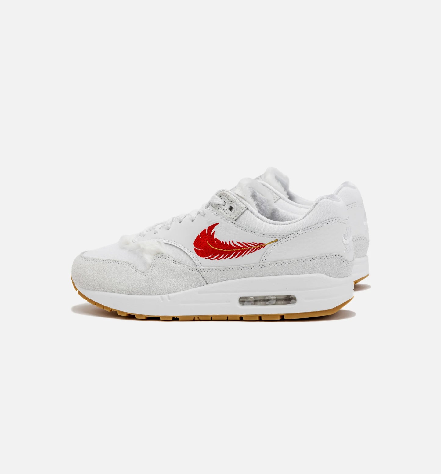Air Max 1 The Bay Mens Lifestyle Shoe White Red