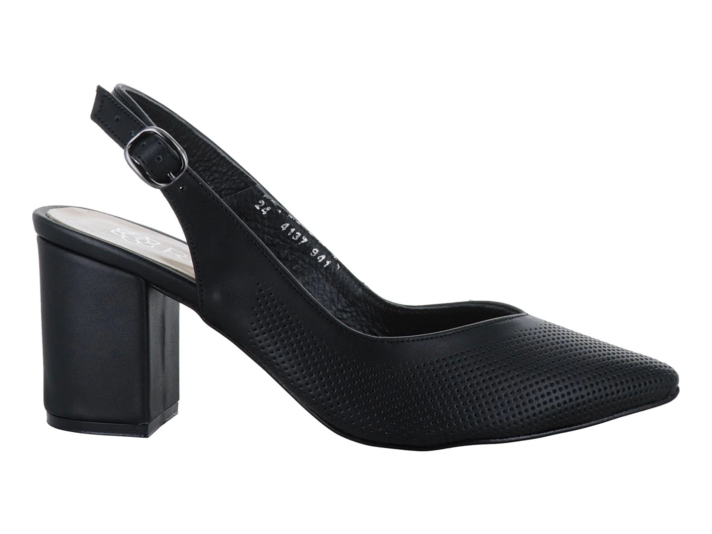Zapatos Tacón Cerrados Roze Negro para Mujer