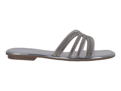 Sandalias Luna Rosa Plata para Mujer