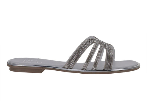Sandalias Luna Rosa Plata para Mujer