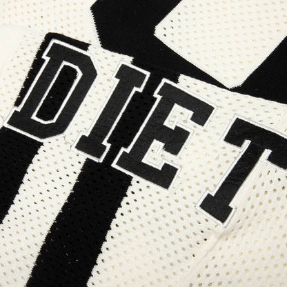 Knit Mesh Jersey Cream Black