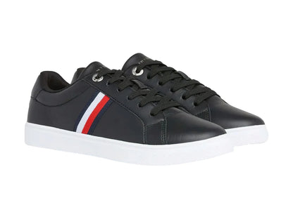 Tenis Tommy Hilfiger Essential Stripes Negro para Mujer