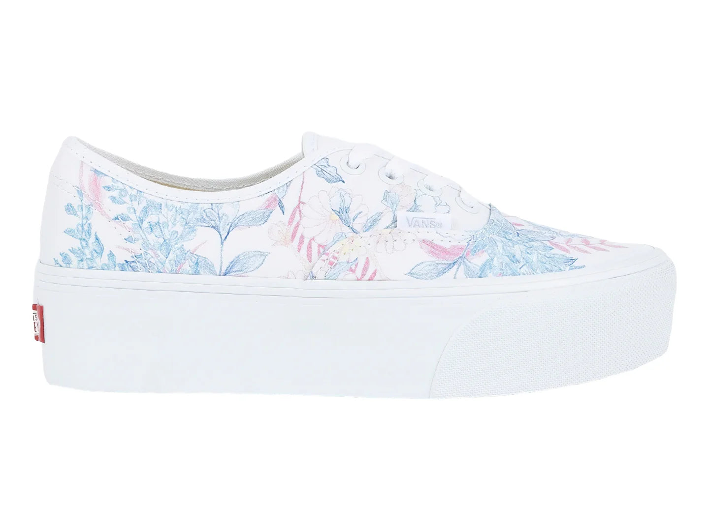 Tenis Vans Authentic Stackform Blanco Floral para Mujer