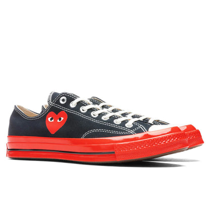 Converse x Comme Des Garcons PLAY All Star Chuck 70 Ox Red Sole Black