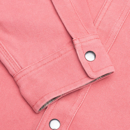 Heavy Washed Canvas Shirt Berry