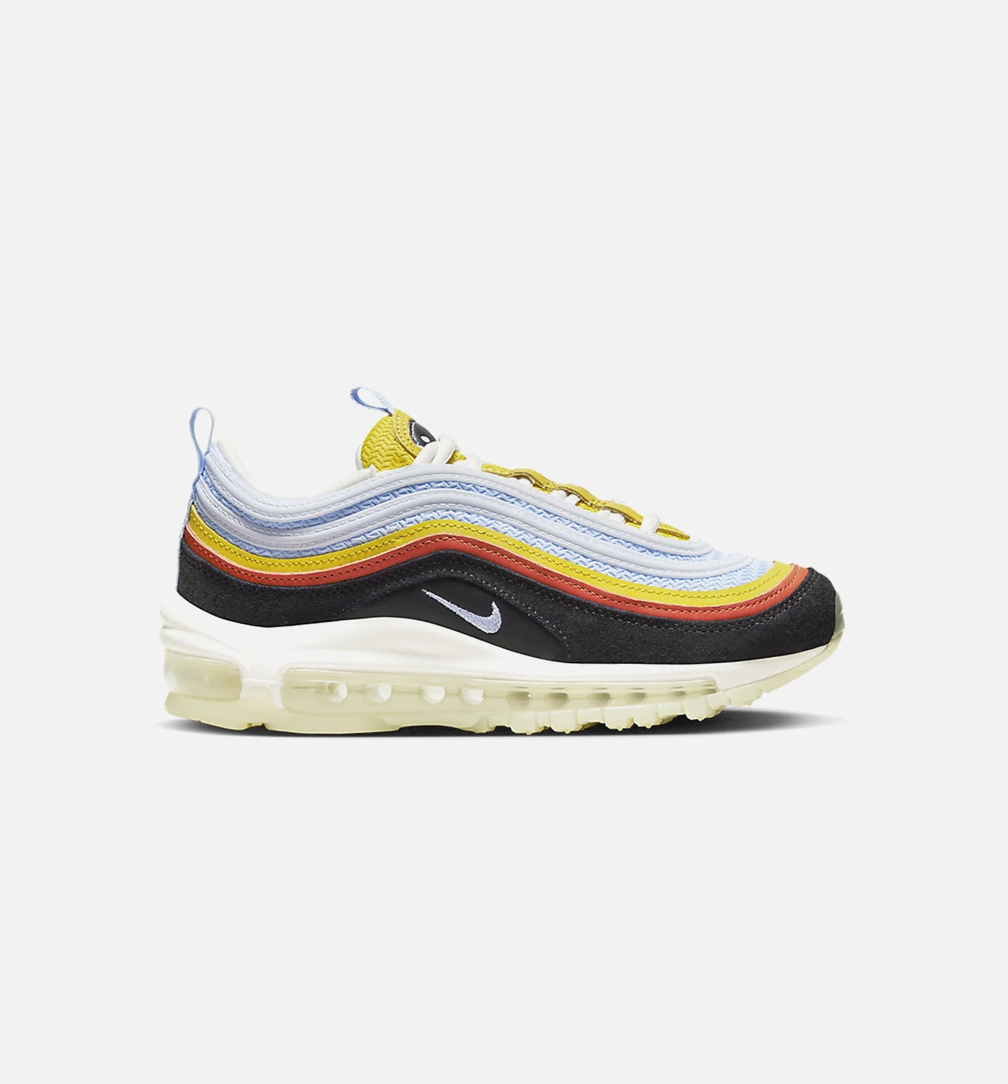 Air Max 97 Set To Rise Grade School Running Shoe White Orange