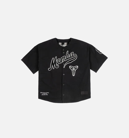 Kobe Mamba Mens Baseball Jersey Black White