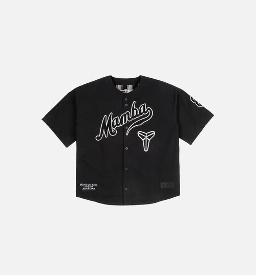 Kobe Mamba Mens Baseball Jersey Black White