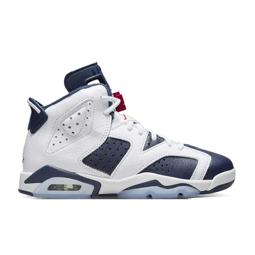 Air Jordan 6 Retro GS Olympic White Varsity Red Midnight Navy