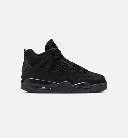 Air Jordan 4 Retro Black Cat Grade School Lifestyle Shoe Black Black Light Graphite Limit One Per Customer