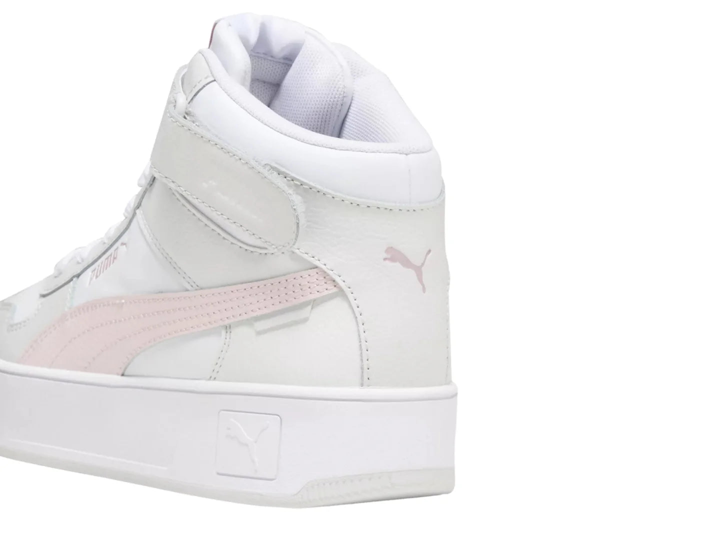 Tenis PUMA Carina Street Mid Blanco y Rosa para Mujer