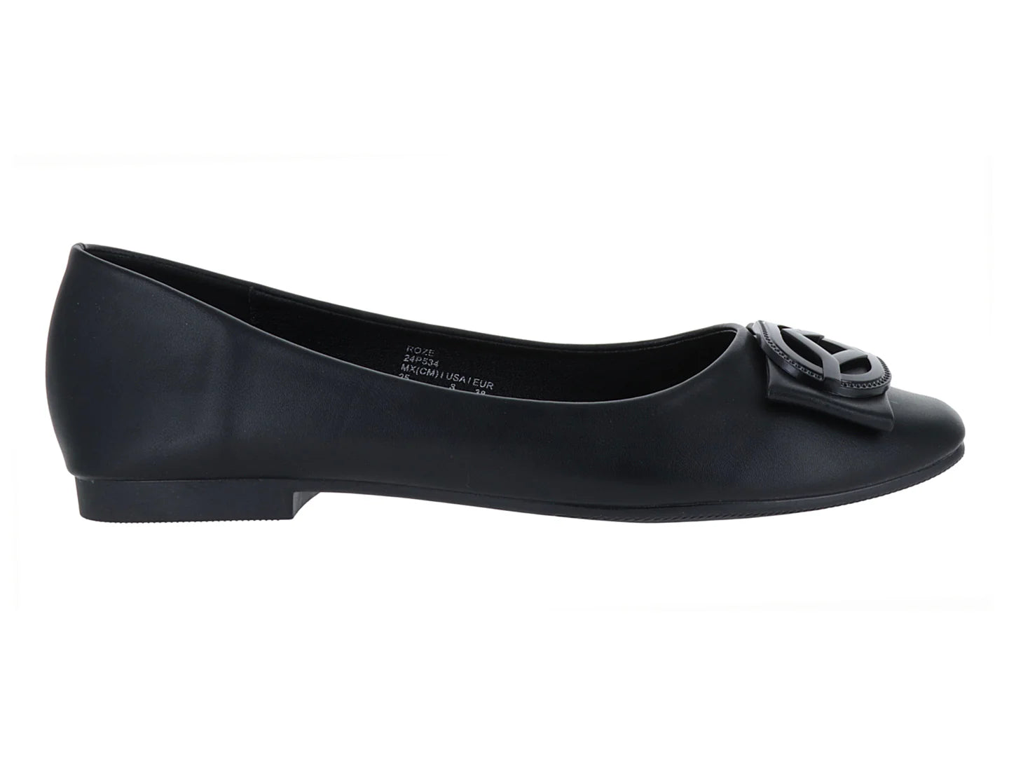 Zapatos Planos Roze Negros para Mujer
