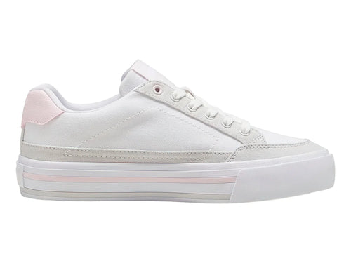 Tenis PUMA Court Classic Vulc Blanco y Rosa para Mujer