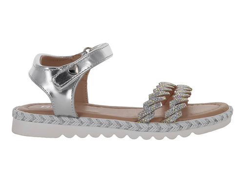 Sandalias Roze Plateadas para Niña