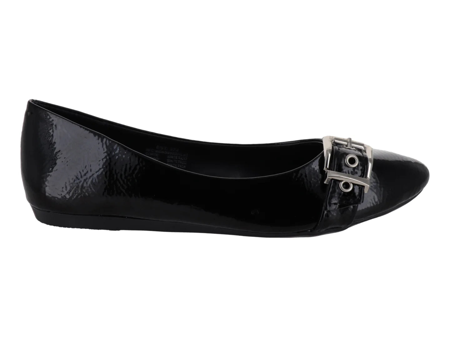 Zapatos Planos Luna Rosa Negro para Mujer