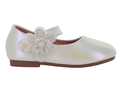 Zapatos Planos ROZE Blancos para Niña