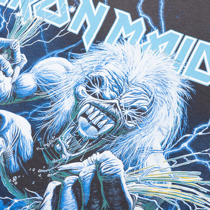 Represent x Iron Maiden A Real Live One T Shirt Sunfade Grey