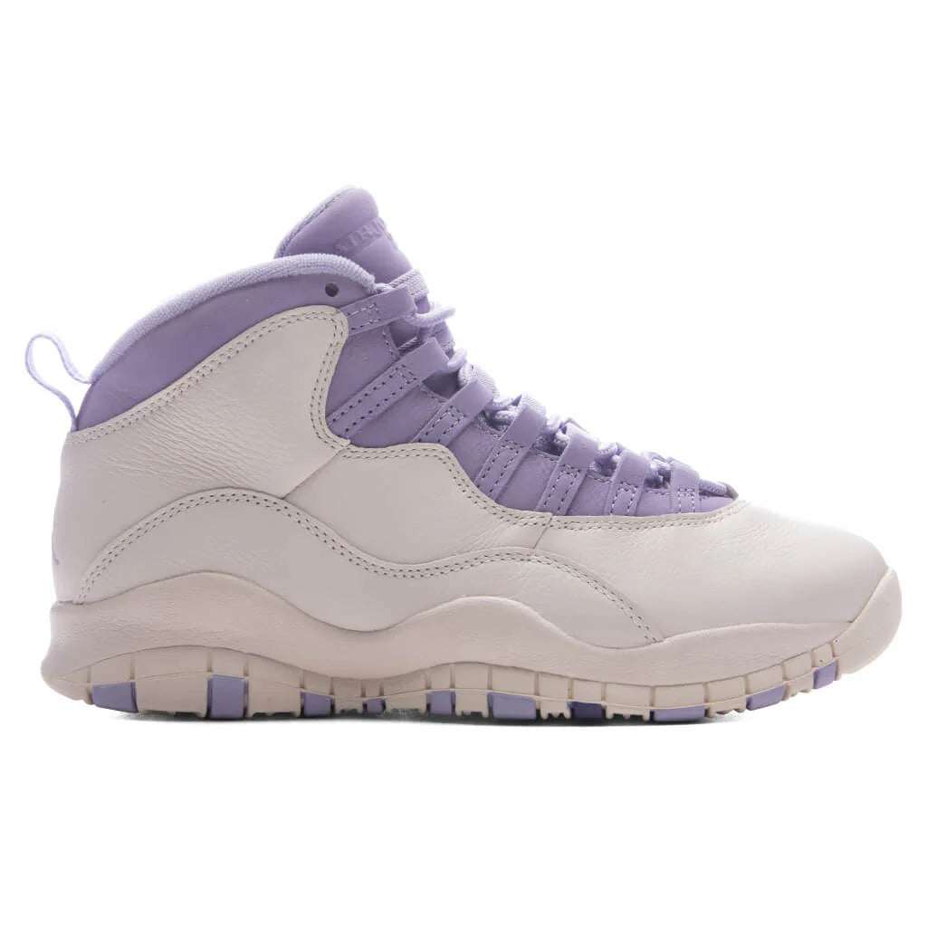 Womens Air Jordan 10 Retro Hydrangeas Chalk Wild Grape Hydrangeas