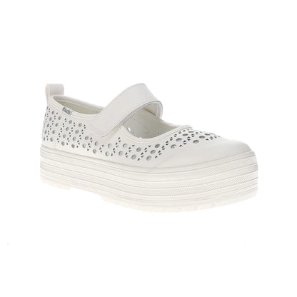 Mary Jane Perf Leather Platform Sneakers