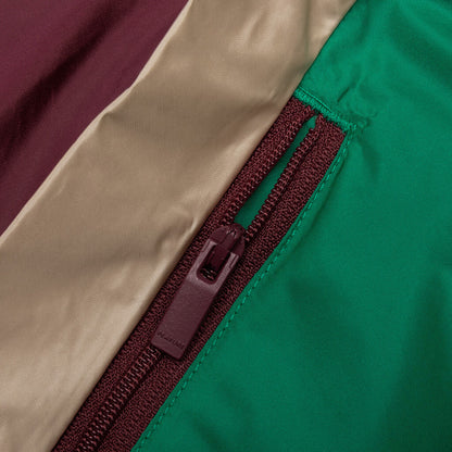 Track Jacket Camel Maroon Green