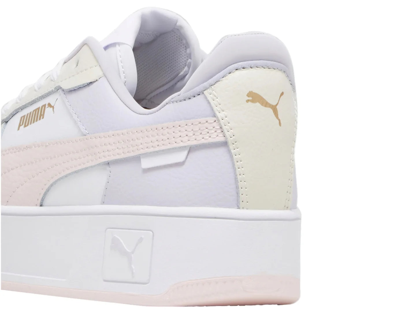 Tenis PUMA Carina Street Blanco y Rosa para Mujer