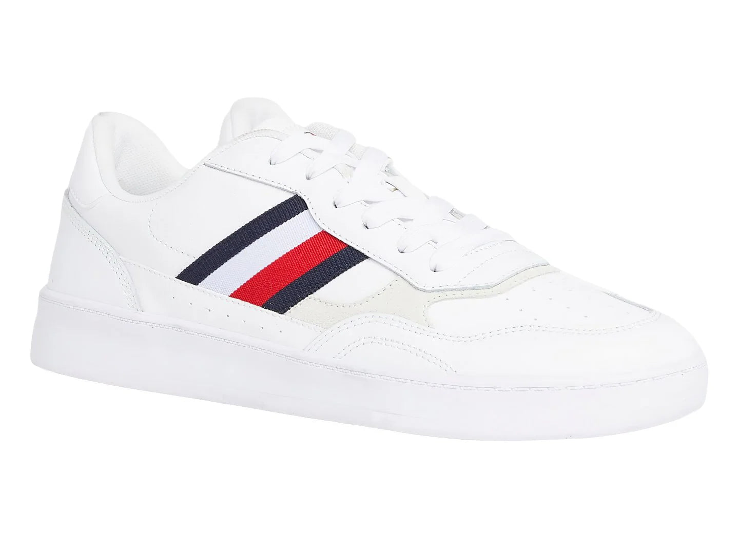 Tenis Tommy Hilfiger Court Cupsole Retro Blancos para Hombre