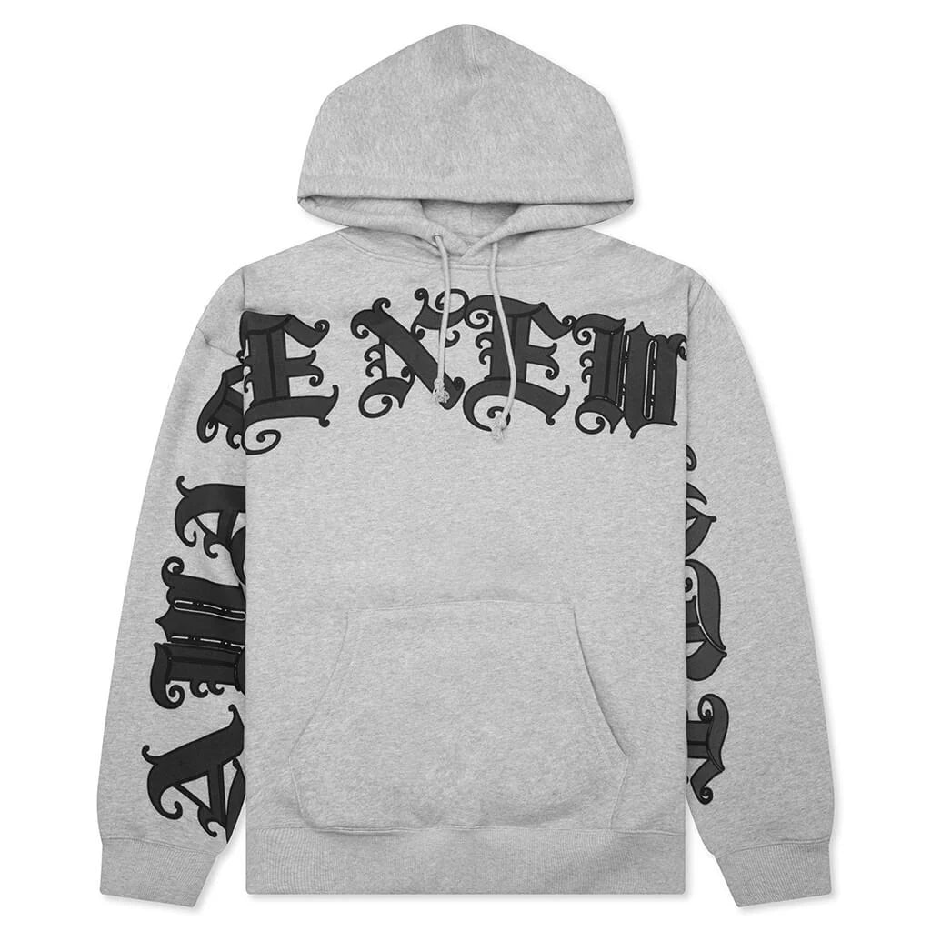 Old English Hoodie Heather Grey
