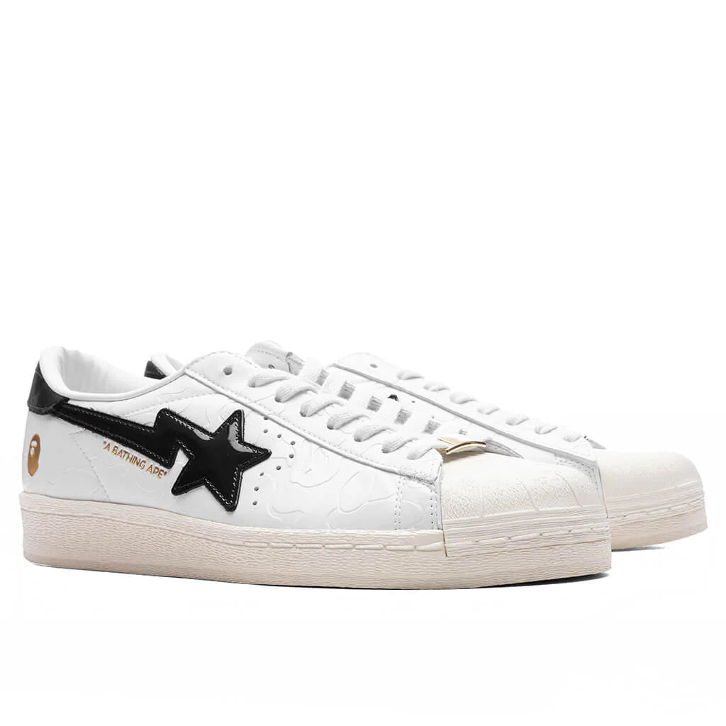 Adidas x BAPE Superstar Cloud White Core Black Off White