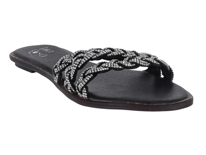 Sandalias Luna Rosa Negro para Mujer