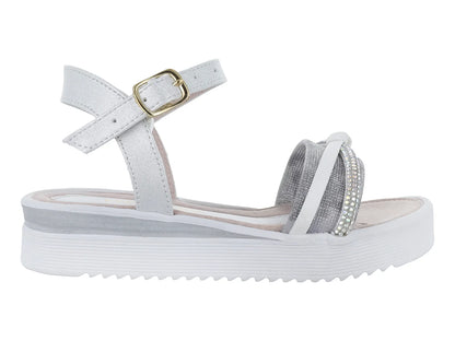Sandalias Viris Blancas para Niña